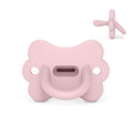 Color Essence SX PRO Silicone Butterfly Baby Pacifier 1Pk, Made with 100% Soft Silicone, Baby Essentials Perfect for Breastfeeding Babies, Designed in Spain, 0-6 Mths, Rosewater