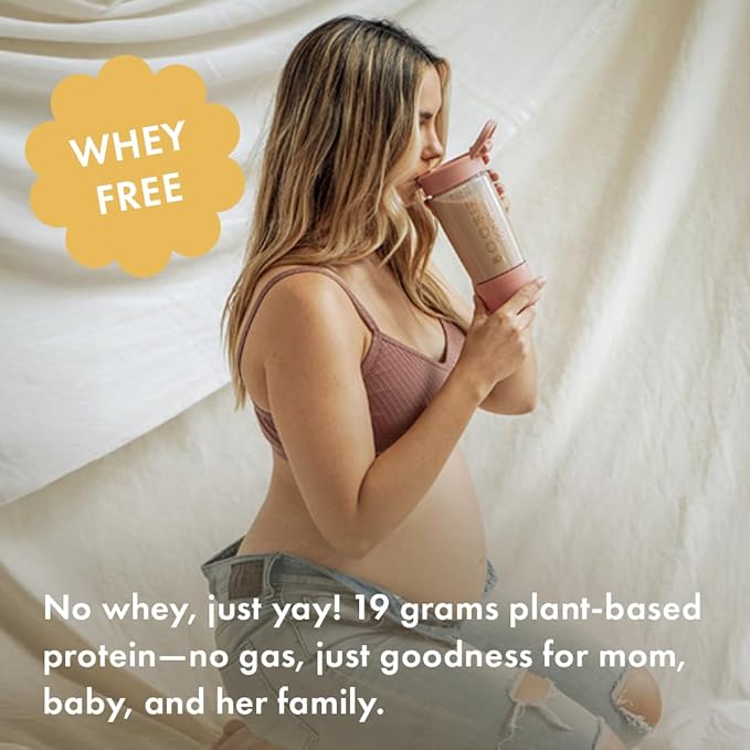 Boobie Body Superfood Protein Pregnancy and Postpartum Meal Replacement Shake, Vanilla Chai Flavor | 19g Protein | Safe for Lactation & Motherhood | Organic, Vegan, Zero Sugar, 1 Tub (20 Servings)
