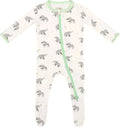 Bamboo Little Soft Baby Footie Pajamas, Baby Clothes, Newborn Sleepers, 95% Viscose and 5% Spandex, 0-24 Months