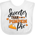 inktastic Thanksgiving Sweeter Than Pumpkin Pie Baby Bib