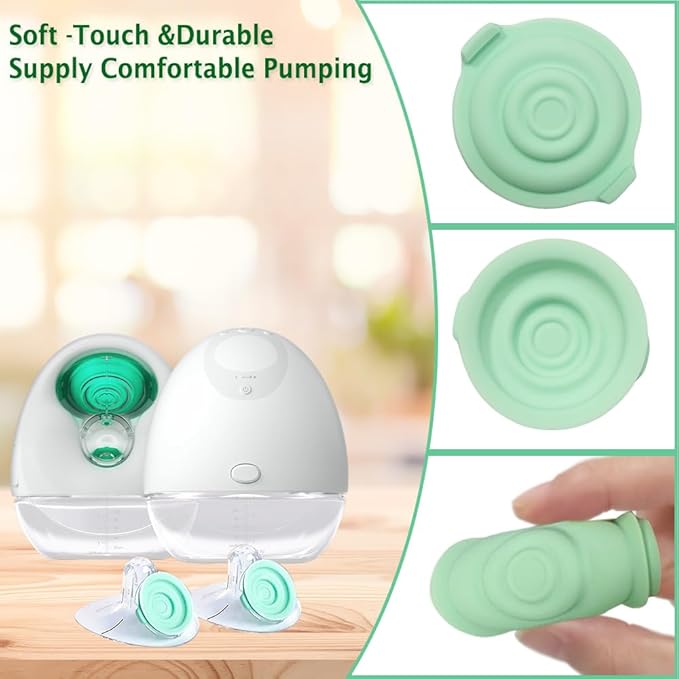 4pcs Pump Seals Compatible with Elvie Breast Pump Parts Replacement, Silicone Diaphragm Replace for Electric Elvie Pump Replacement, Membrane Used for Flange Accessories