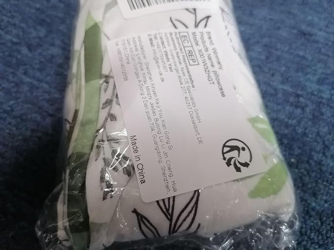 Baby Nursing Pillow Cover Infant Removable Breastfeeding Pillow Cover Cute Pattern Newborn Nursing Pillowcase Slipcovers Cushion Cover for Girls Boys 22.5 x 18 (Green Leaves)
