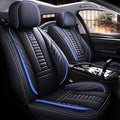 Auto Front Seat Covers fir for Suzuki 1999-2025 95% Models, Front Split Bench Protection Compatible with Side Airbag Black & Blue Line