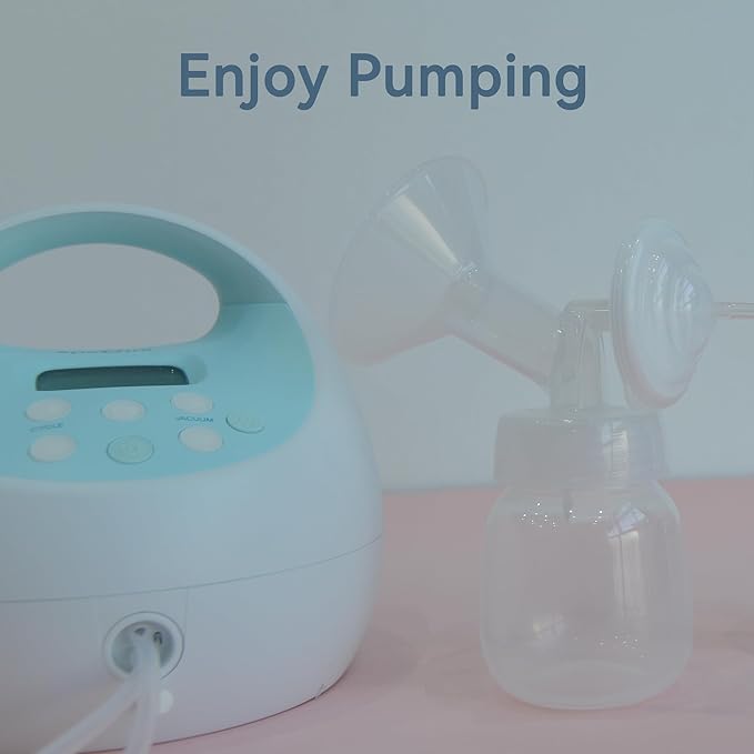 24 mm Flange Set Compatible with Spectra/Motif Luna Wide-Mouth Bottles, Breast Pump Parts Includes Breast Shield Tubing Valve Backflow Protector, Not Original Spectra Accessories