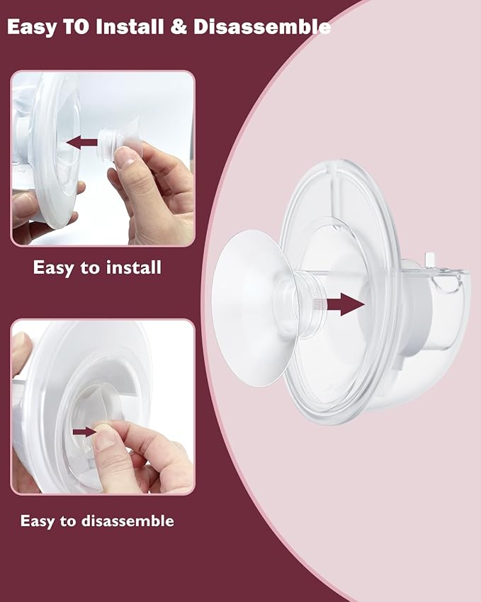 Flange Insert 4PCS 19mm Compatible with Momcozy M9/M6/M5/S12 Pro/V1 Pro/V2 pro, Spectra/Medela/Elvie/NCVI/TSRETE/eufy/Lansinoh/Paruu/MomMed Breast Pump 24mm Shields/Flanges (4pcs-19mm)