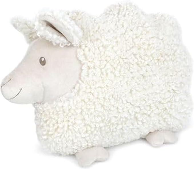 MON AMI Lamb Shaped Pillow – 13.5x12 Inch Plush Sheep Cushion | Soft Decorative Stuffed Animal Pillow | Cute Room, Nursery, or Bed Décor | Cozy Hugging Pillow & Gift for All Ages
