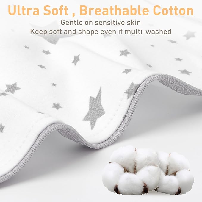 Baby Sleep Sack Swaddles for Newborn 0-3 Months, Arms Up Swaddle Blanket 2 Packs Cotton, Hands Up 3-Way Transitions to Arms-Free Wearable Sleeping Sack Bag for Boys Girls Snug Fit Calms Startle Reflex
