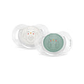 Suavinex Bonhomia SX PRO Physiological Pacifier, Supports Breastfeeding Babies, Pacifiers 0-6 Months, 2 Pack Baby Pacifier, Baby Accessories, (Mint/Beige)