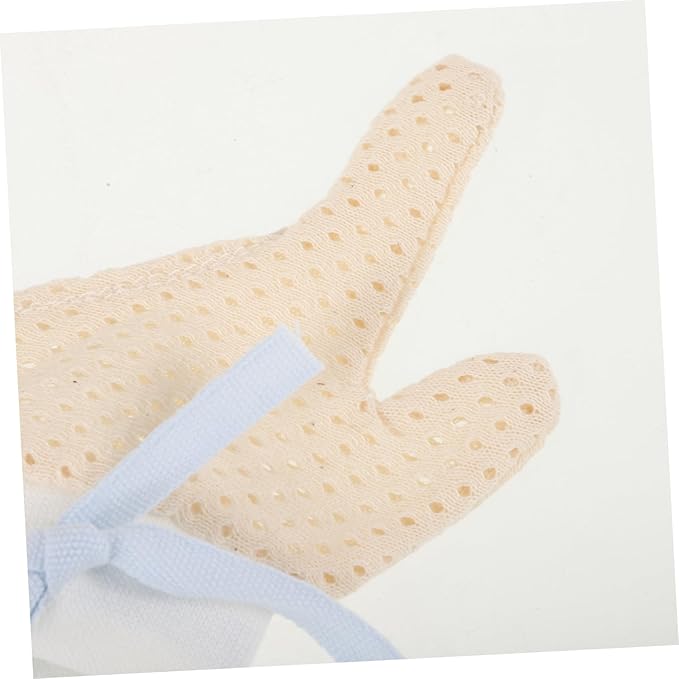DECHOUS 1 Pair Mittens for Protective Gloves Grip Thumb Guard Protector Thumb Guard Teething Deterrent Pediatric Stop Biting Anti Cotton Yarn Sky-Blue