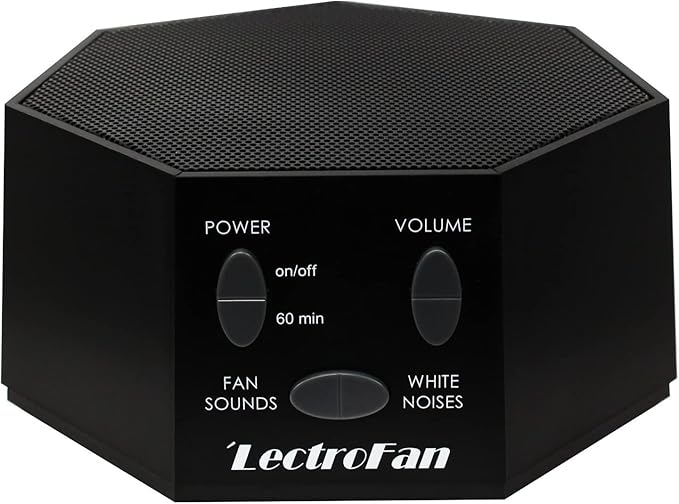 Adaptive Sound Technologies LectroFan Classic - Soothing Sound Machine for Sleep - Built-in Sleep Timer - Compact Design - Non-Looping Sounds - Speech Privacy - Black