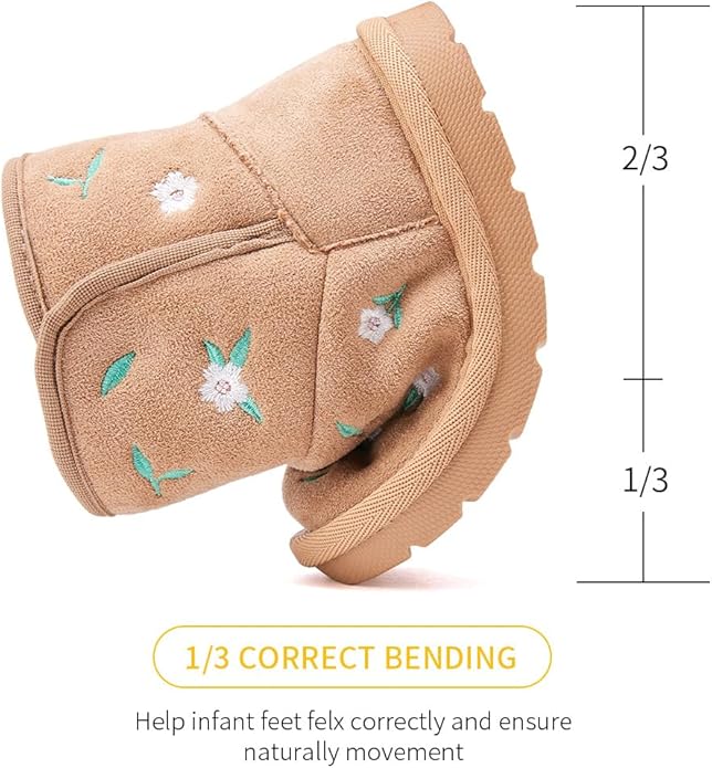 BMCiTYBM Girls Boys Snow Boots Warm Winter Fur Lined Baby Shoes (Infant/Toddler/Little Kid)