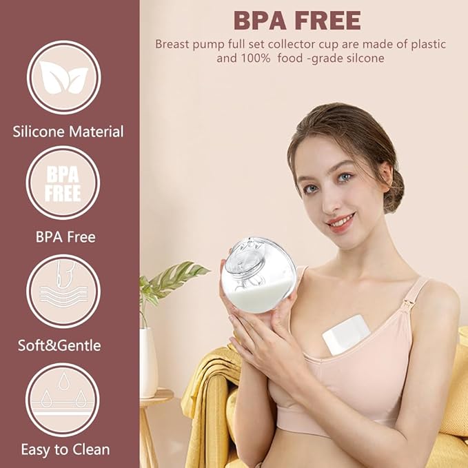Two Full Milk Collector Cup Sets with 19mm Flange Compatible with Momcozy S12 Pro/S9 Pro Breast Pump, NOT for S9/S12, Replacement Pump Parts with Duckbill Valve, Flange, Diaphragm, Linker, Collector
