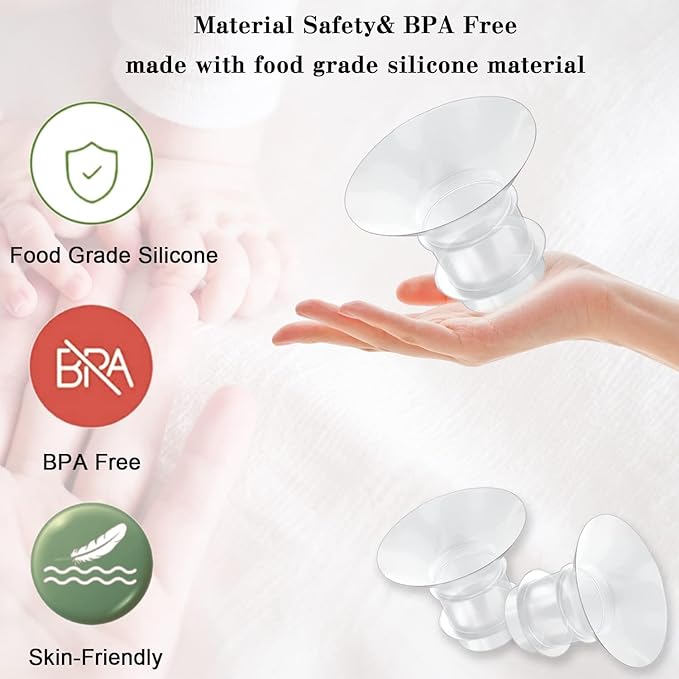Flange Inserts 21mm 8PC Compatible with Momcozy S12 pro/S9 pro/S9/S10/S12/Medela/TSRETE/Spectra/Bellababy etc 24mm Wearable Breast Pump, Reduce 24mm Tunnel Down to Correct Size