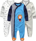 Kiddiezoom Baby and Toddler Boys'Snug Fit Footed One-Piece Romper Jumpsuit Cotton Cotton Footed Outfit
