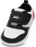 Toddler Wide Toe Box Barefoot Shoes Boys Girls Sneakers Zero Drop Kid Tennis Running Shoes Lightweight Non-Slip Comfortable Leather First Walking Shoe Outdoor Activities School