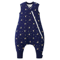 Duomiaomiao 2.5 TOG Toddler Sleep Sack 2-3T Months 100% Cotton Winter Side Open Zipper Baby Sleep Sack with Feet, Warm Toddler Wearable Blanket