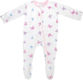Bamboo Little Soft Baby Footie Pajamas, Baby Clothes, Newborn Sleepers, 95% Viscose and 5% Spandex, 0-24 Months