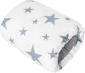 Nursing Arm Pillows for Breastfeeding,Baby Feeding Arm Pillow Portable and Washable for Travel, Soft Cotton Ergonomic Bottle Nursing Essentials（White Star）