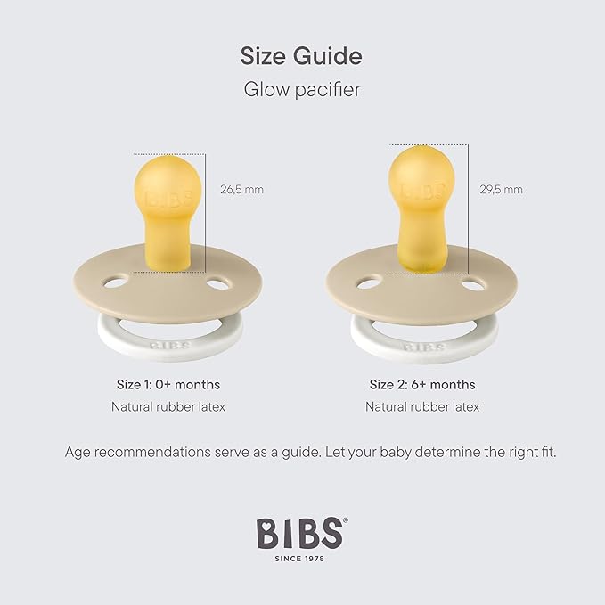 BIBS Pacifiers Colour Collection | Natural Rubber Baby Pacifier | Set of 2 BPA-Free Soothers | Made in Denmark | 18+ Months (Pack of 2) | Sage Night Tie Dye