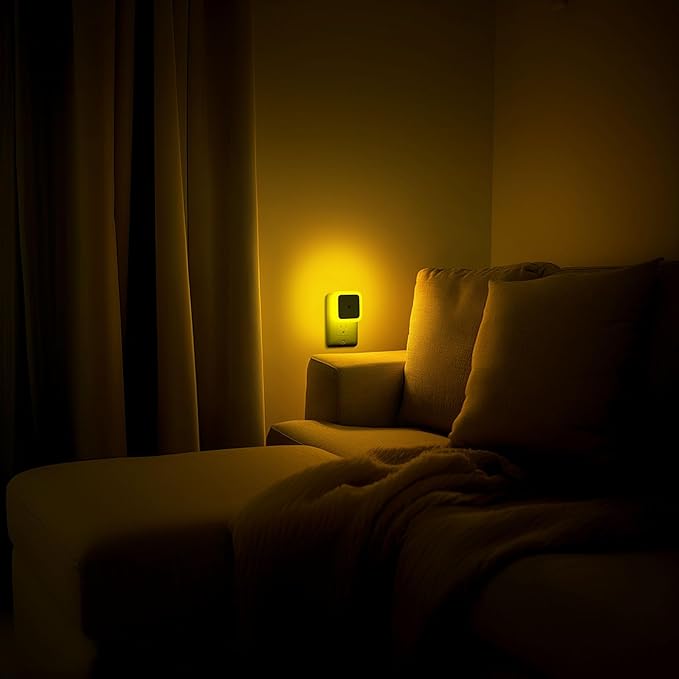 Sujeet Night Light, Night Lights Plug into Wall,Nightlight Plug in Night Light, Dusk to Dawn Night Lamp Led Night Lights for Adults Bedroom, Bathroom, Hallway (Amber)