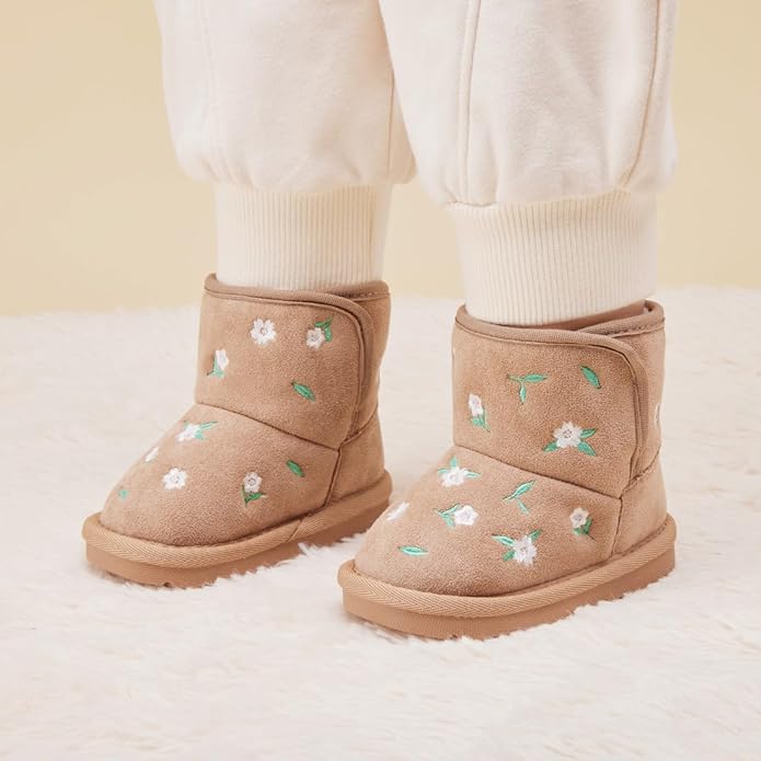 BMCiTYBM Girls Boys Snow Boots Warm Winter Fur Lined Baby Shoes (Infant/Toddler/Little Kid)