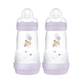 MAM Easy Start Anti-Colic Baby Bottle 9 oz, Medium Flow, Breastfeeding-Like Silicone Nipple Bottle, Reduces Colic, Gas, & Reflux, Easy-to-Clean, BPA-Free, Vented Baby Bottles for Newborns, 2+ Months