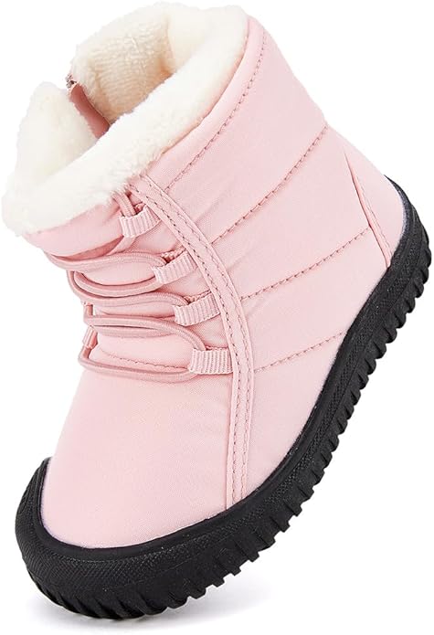 BMCiTYBM Toddler Baby Snow Boots Winter Shoes Boys Girls Cold Weather Baby Faux Fur Shoes