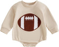 VISGOGO Newborn Infant Baby Boy Girls Oversized Romper Little Dude Sweater Onesie Coming Home Outfit Neutral Clothes