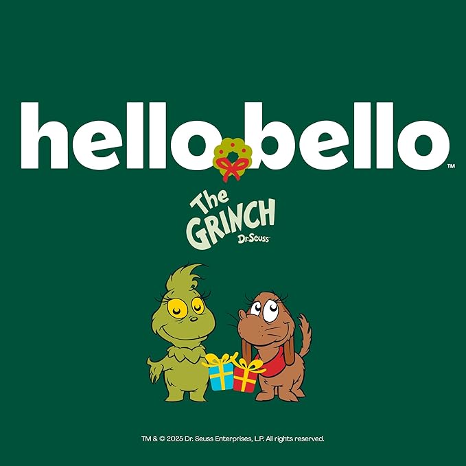 Hello Bello Dr. Seuss Baby Grinch Premium Diapers, Size NB (Up to 10 lbs), 76ct Plus Bonus Wipes: Softness & Protection for Sensitive Skin