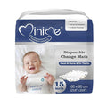 Minime Baby Disposable Changing Pads 23.6 x 23.6 in (15 Count), Super Soft, Ultra Absorbent Diaper Liners, Leak Proof Mats, Waterproof Incontinence Underpads