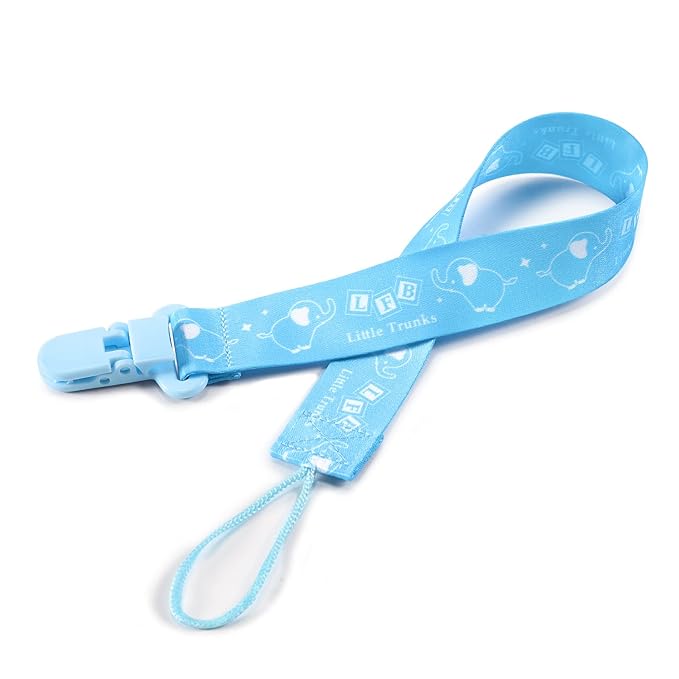 Littleforbig Adult Pacifier Clip Little Trunks 3 Paci Clips Set - Blue