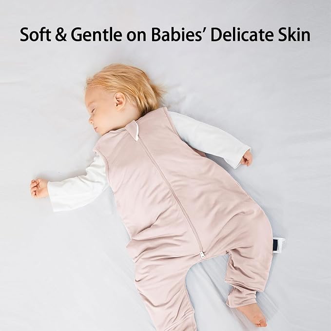 Rayon Made from Bamboo Toddler Sleep Sack with Feet 12-24 Months 1.0 Tog Ultra Soft Toddler Sleeping Sack 1t-2t Sleep Bag Walker Quilted Wearable Blanket with Legs 2-Way Zipper Lightweight