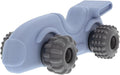 Nuby Silicone Teether Toy for Babies – Textured Teething Car with Moving Wheels, Easy to Hold, Soothes Sore Gums, Encourages Tactile Development & Hand-Eye Coordination, Blue Racecar