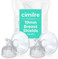 Cimilre 19MM Breast Shields, Spare & Replacement Breast Shields for The Cimilre Breast Pump, Comfortable Breast Pump Parts for Nursing Moms, 19MM Shields (Set of 2)