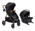 Joie Baby, Ginger LX 4-in1 Stroller + Joie Baby Mint Latch Car Seat (Shale Dark)