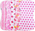 5-Pack Organic Cotton Burp Cloths – Large, Ultra-Soft 3-Layer Towels for Burping, Shoulder & Hand Use, Highly Absorbent