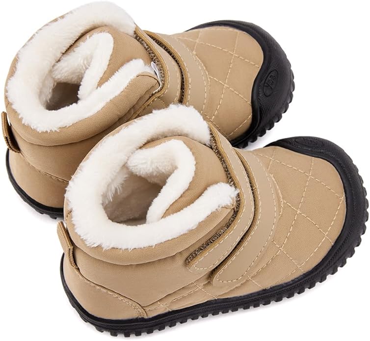 BMCiTYBM Toddler Baby Snow Boots Winter Shoes Boys Girls Cold Weather Baby Faux Fur Shoes