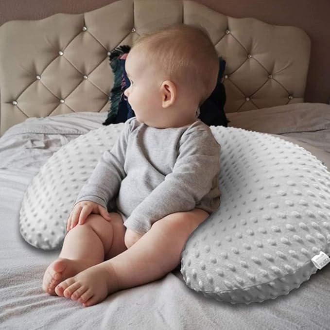 iEvolve Minky Nursing Pillow Cover Breast Feeding Pillow Cover Slipcover U Shape for Baby Boy Girl,Cover Only(RainbowBear)