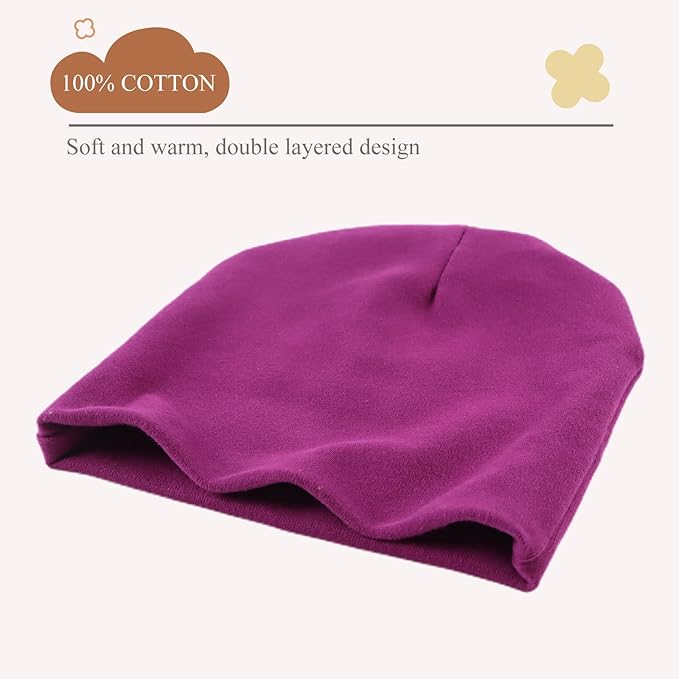 Bamery Cotton Baby Girl Hat Preemie Boys Beanie Newborn Hospital Hats Winter Infant Hats for Girls