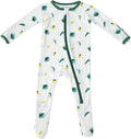 Bamboo Little Soft Baby Footie Pajamas, Baby Clothes, Newborn Sleepers, 95% Viscose and 5% Spandex, 0-24 Months