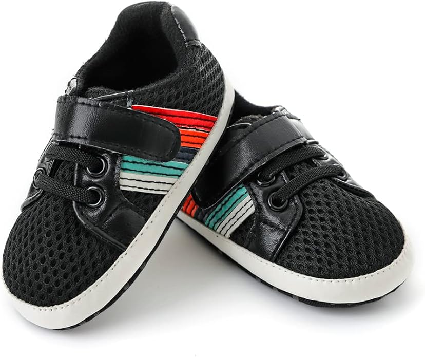 Clowora Baby Boys Girls Shoes Non-Slip Rubber Sole Sneakers Infant First Walking Toddler Crib Shoes Newborn Loafers Flats.