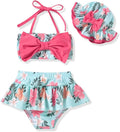 Aalizzwell Baby Girl 2-Piece Bikini Swimsuit with Hat