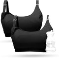 Momcozy Pumping Bra, Pumping Bra Hands Free All Day Wear Pumping & Nursing Bra in One Holding Breast Pump for Spectra, Medela