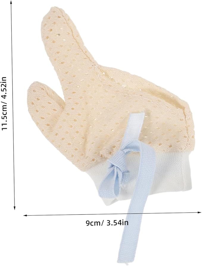 DECHOUS 1 Pair Mittens for Protective Gloves Grip Thumb Guard Protector Thumb Guard Teething Deterrent Pediatric Stop Biting Anti Cotton Yarn Sky-Blue