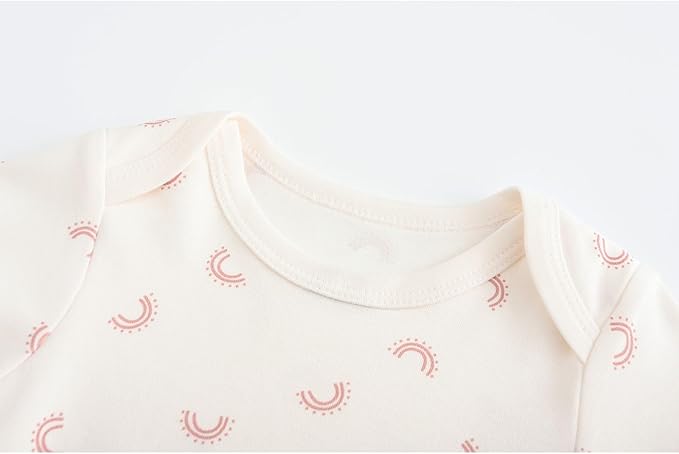 Fashion Unisex baby Boy Girl Bodysuits 5-Pack Casual Cotton Soft Infants Outfit New born Clothes
