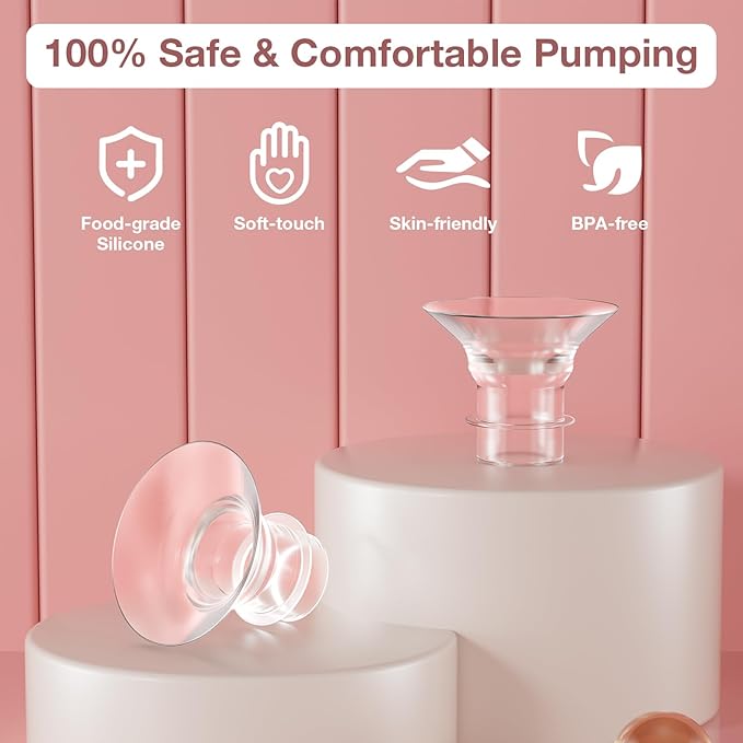 Flange Insert 21mm, Compatible with S9/S12/S9Pro/S12Pro Wearable Breast Pump Parts Replace, Pump Shield/Flange Insert to Reduce 24mm Down to 21mm
