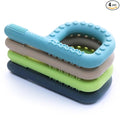 Sensory Toys for Kids Babies Toddlers 4 Pack, P Shape Baby Teething Toys for 3-6 6-12 Months Oral Motor Stimulation, Sensory Chew Toys for Autistic Children, Silicone Chewy Necklaces for Kids Adults