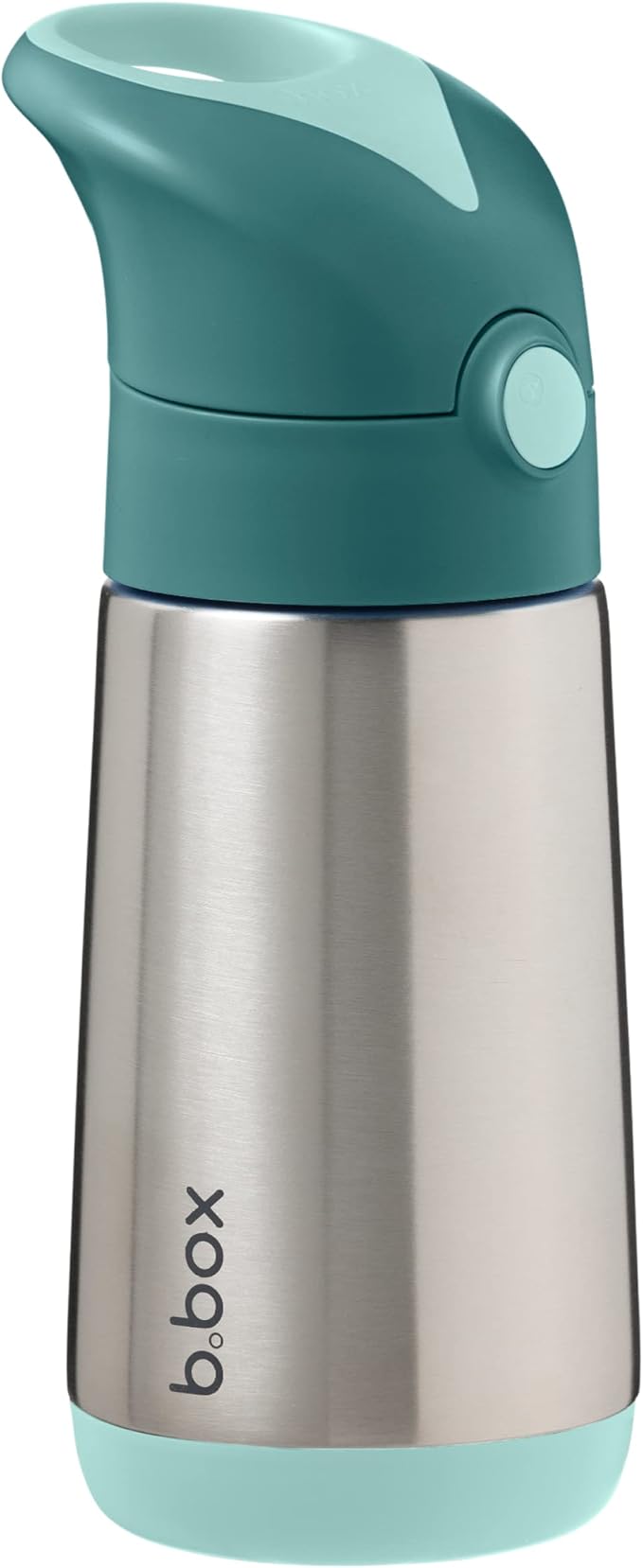 b.box 12 oz Insulated Water Bottle - Keeps Drinks Cold 8 Hours, Warm 6 Hours, Triple Wall Stainless Steel Kids Water Bottle w/Free Flow Silicone Straw, Leakproof & Dishwasher Safe