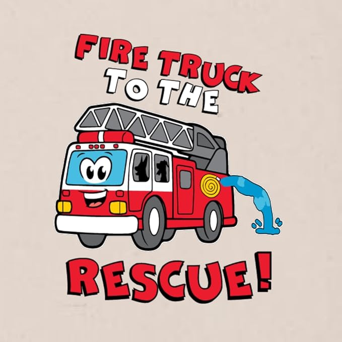 Wild Bobby Fire Truck to the Rescue Funny Cute Humor Infant Premium Jersey Baby Bib