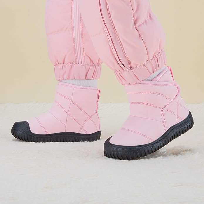 BMCiTYBM Toddler Baby Snow Boots Winter Shoes Boys Girls Cold Weather Baby Faux Fur Shoes